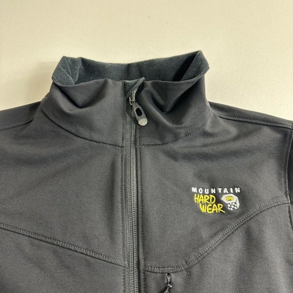 MOUNTAIN HARDWARE Black Soft Shell Jacket‎ Women's Size Small Fleeced Lined - Picture 4 of 10